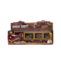 Dinosaur Transport Truck Toy with 3 Cars Dino’s Party Storage & Playset