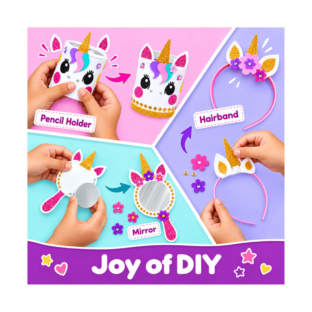 Bloomingo Unicorn Universe 6-in-1 DIY Art & Craft Kit