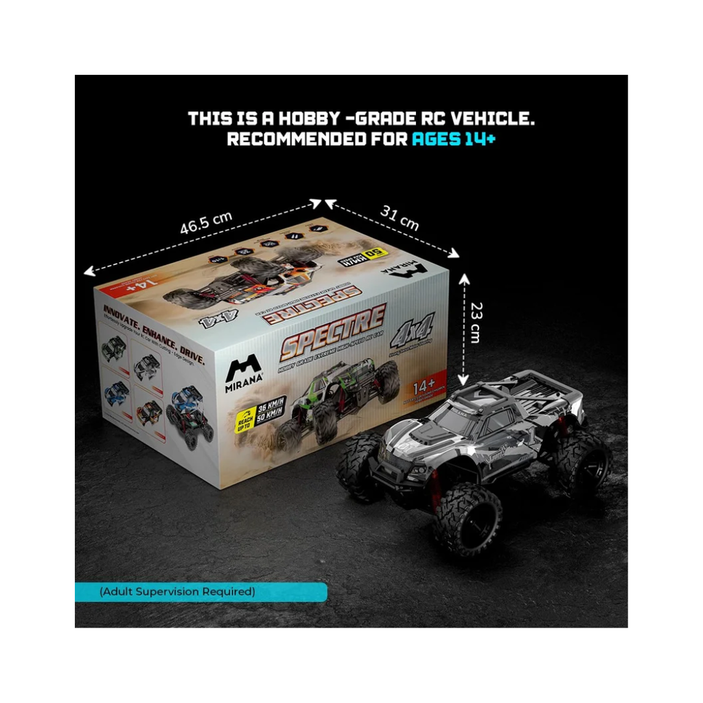 Mirana Spectre 4x4 High-Speed Remote Control Adventure Truck  50km/h Silver