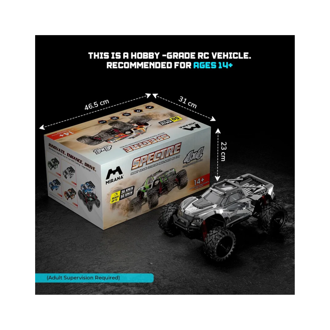 Mirana Spectre 4x4 High-Speed Remote Control Adventure Truck  50km/h Silver