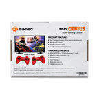 Sameo Micro Genius HDMI Gaming Console – 800 HD 8-Bit Games 4K Ultra HD  Dual Wireless Controllers
