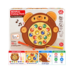 LUMO Bear Fishing Pond Game for Kids | Rotating Musical Fishing Game with 15 Fish & 2 Fishing Poles | 3+ Years