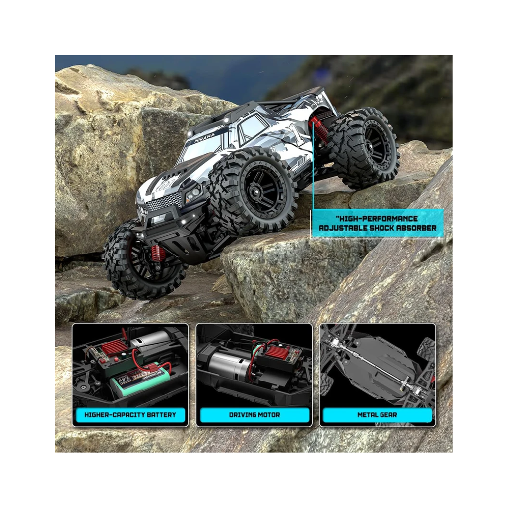 Mirana Spectre 4x4 High-Speed Remote Control Adventure Truck  50km/h Silver