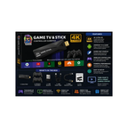 4K Ultra HD Game TV Stick with Dual Wireless Game Controllers – Android TV & Gaming Stick