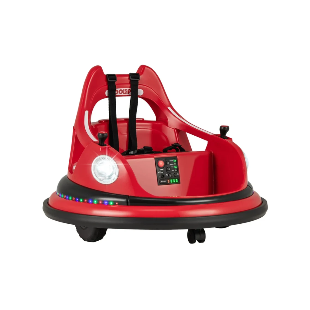 EMotorad Formula Fun Dash Car 12V Electric Bumper Car for Kids – Rechargeable Ride-On Car Red