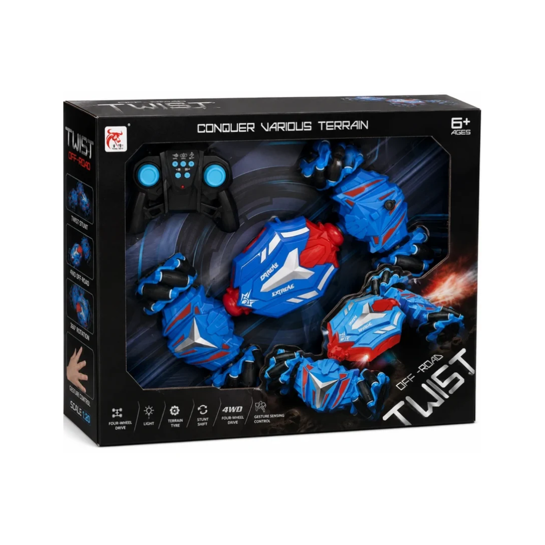 Twist 4WD Off-Road Remote Control Stunt Car with Lights & Gesture Control