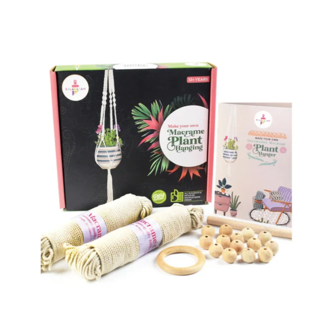 Kalakaram Macrame Plant Hanger Kit