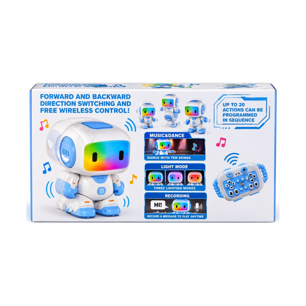 Intelligent Remote Control Robot Toy | Rechargeable RC Walking & Dancing Robot with Controller | 3+ Years