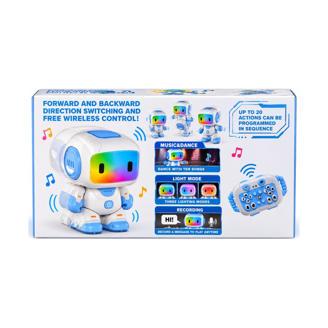 Intelligent Remote Control Robot Toy | Rechargeable RC Walking & Dancing Robot with Controller | 3+ Years