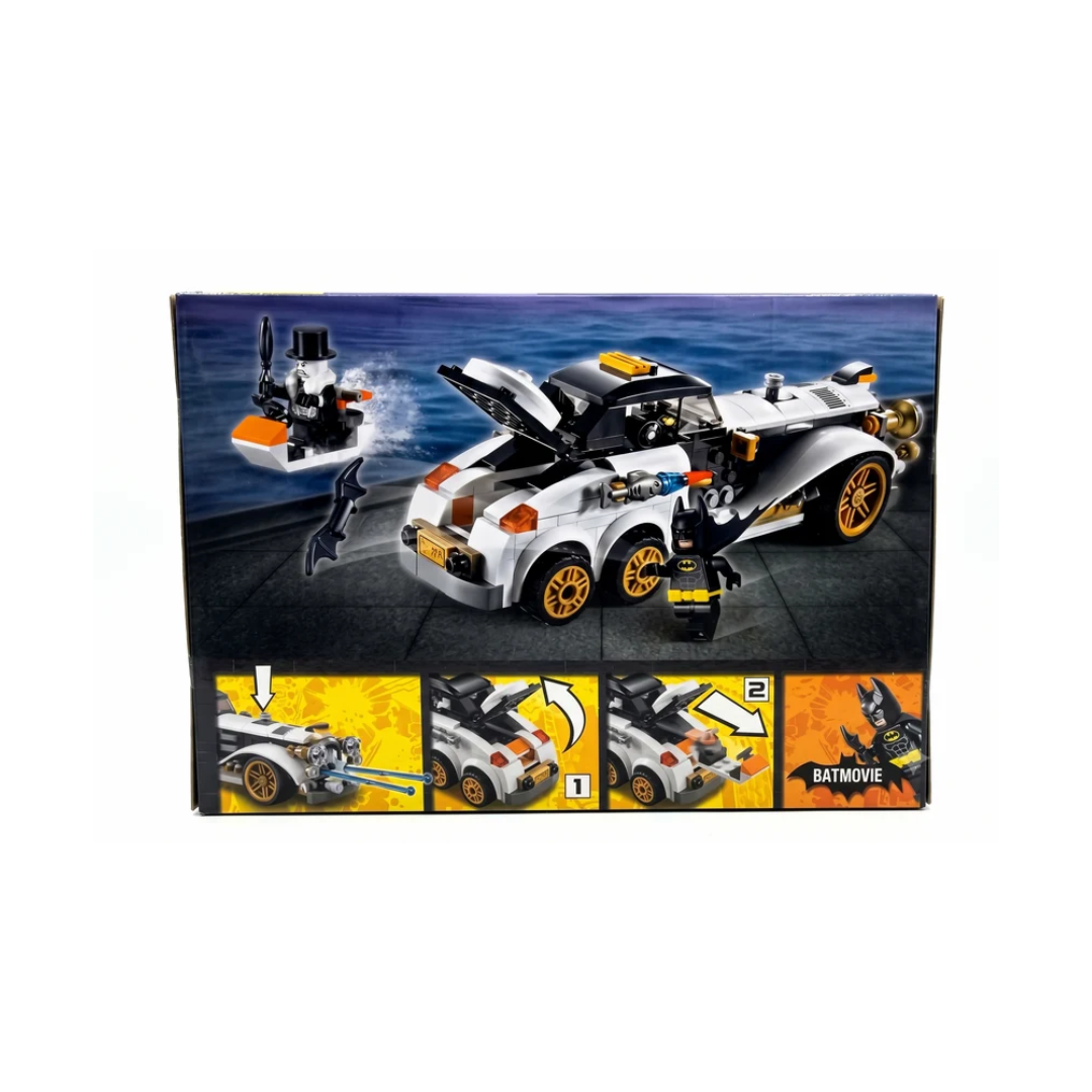 Super Hero Batmovie 6-Wheel Classic Car 305+ Pcs Building Blocks Set with Superhero Figure – 6+ Years