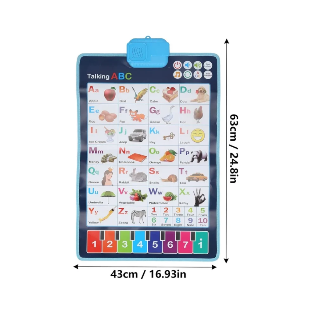 Ozen Star Kids Interactive Learning Chart – Talking ABC, Numbers, Piano Keys & Question Answer Educational Toy