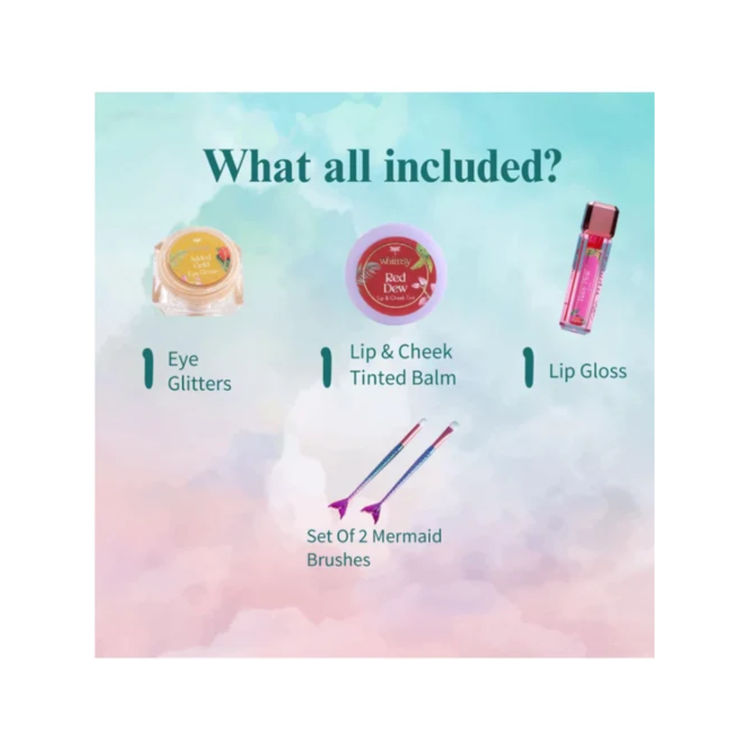 Whimsy Glitters Pouch Beauty Kit - Pack of 4