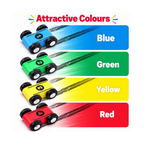 Chanak Wooden Car Ramps Race - 4 Level Toy Car Ramp Race Track