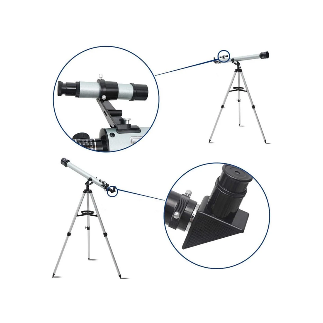 F70060 Astronomical Refractor Telescope 700mm Focal Length with 60mm Aperture & 113cm Adjustable Tripod