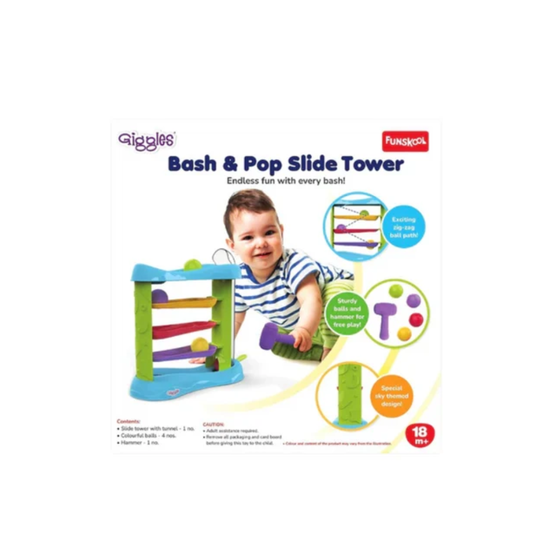 Funskool Giggles Bash & Pop Slide Tower