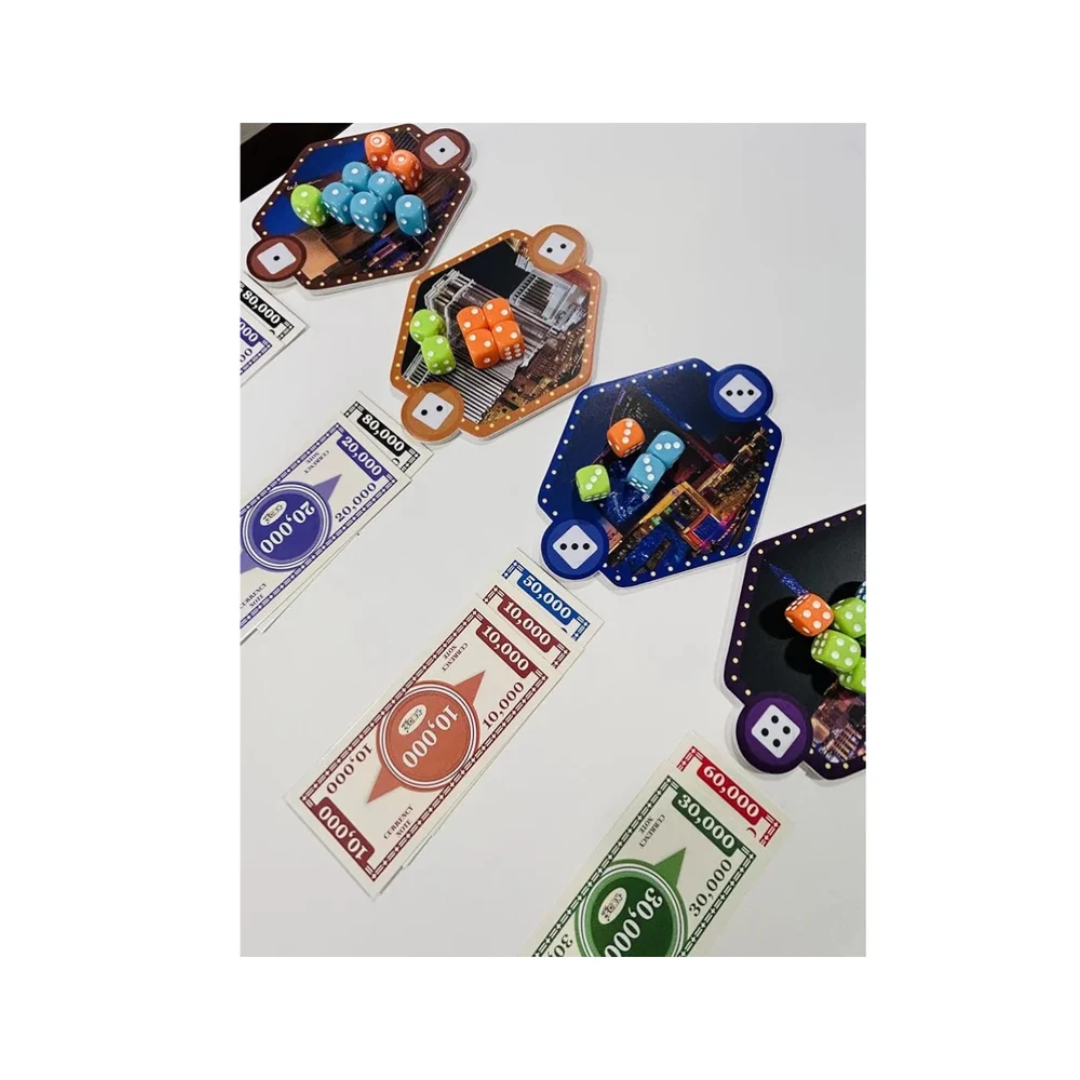 Vegas Dice Strategy Board Game for Groups & Families (4-10 Players, Ages 14+)