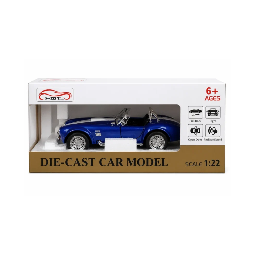 1:22 Classic Roadster Die-Cast Car with Light & Sound