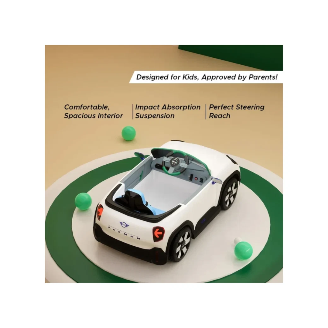 Emotorad Formula Fun Battery Oprated  Car Mini Cooper Aceman -White