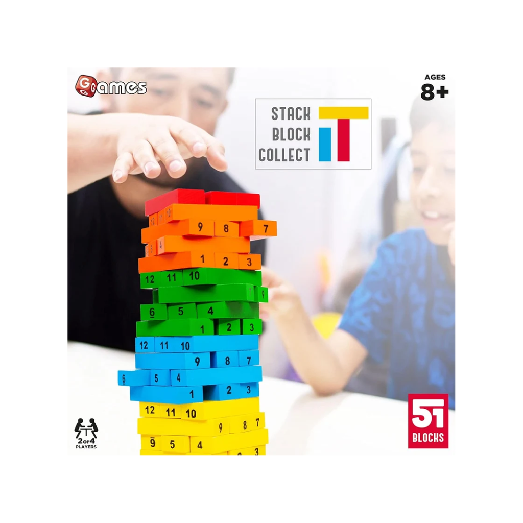 Funskool Adult Games,Tateru, Hardwood Blocks, Stacking Tower