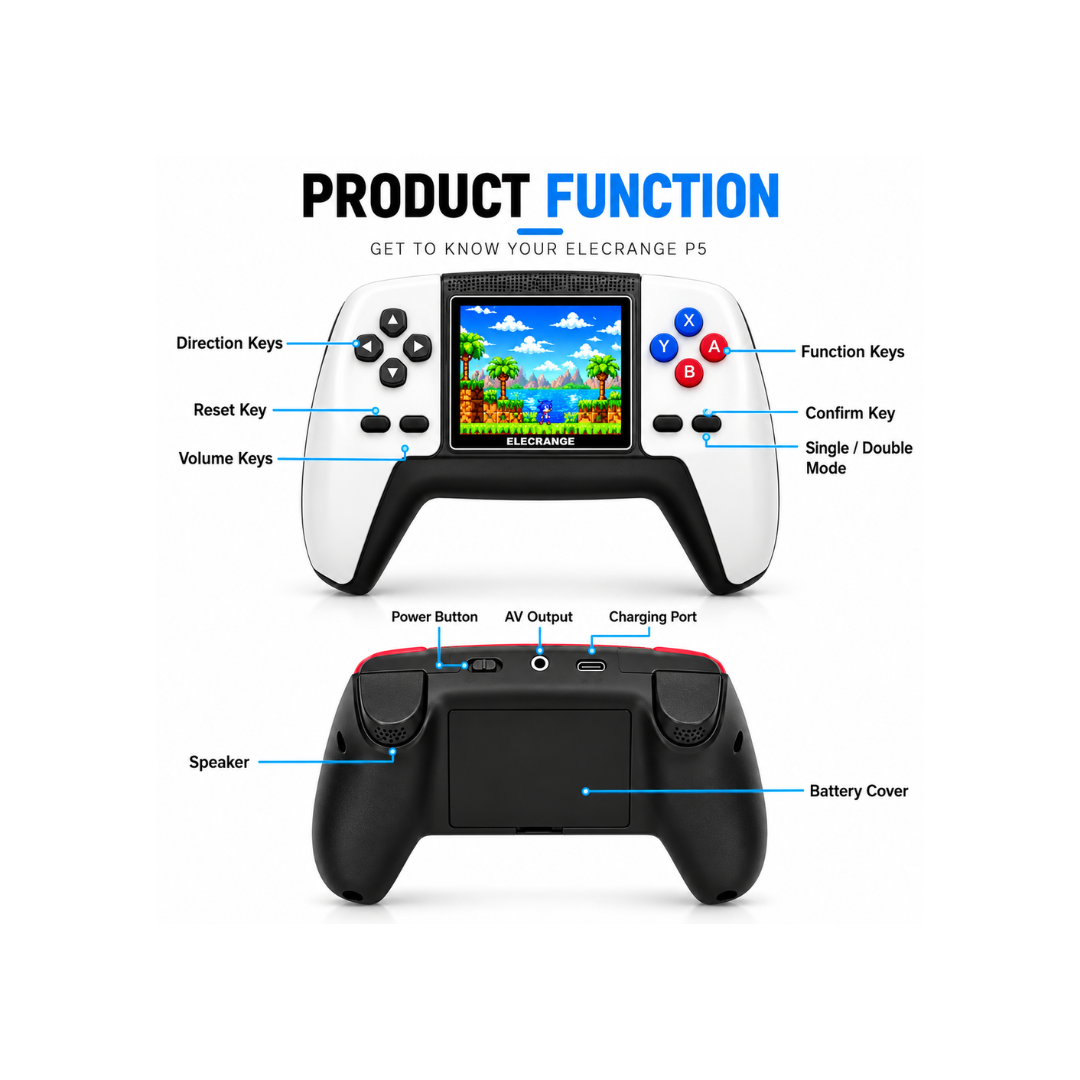 P5 Handheld Retro Gaming Consoler Video Game