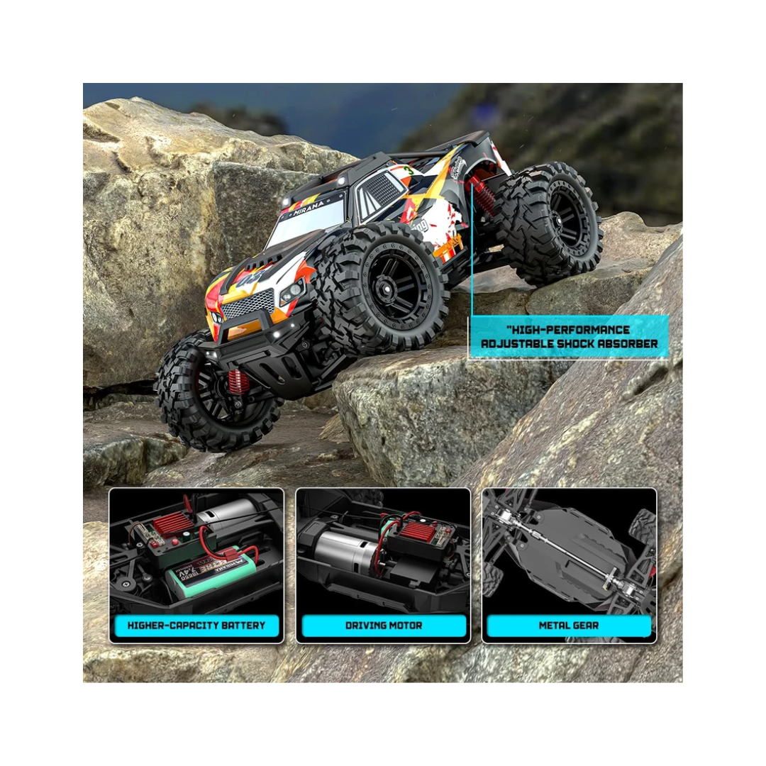 Mirana Spectre 4x4 High-Speed Remote Car Adventure Truck 50km/h Orange