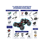 Mirana Spectre 4x4 High-Speed Remote Car Adventure Truck 50km/h Orange
