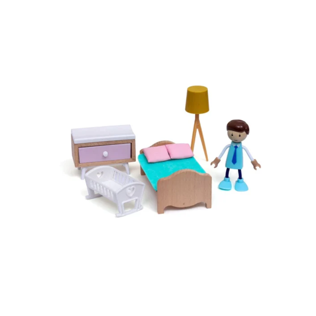 Open Ended Wooden Dollhouse Modern Villa
