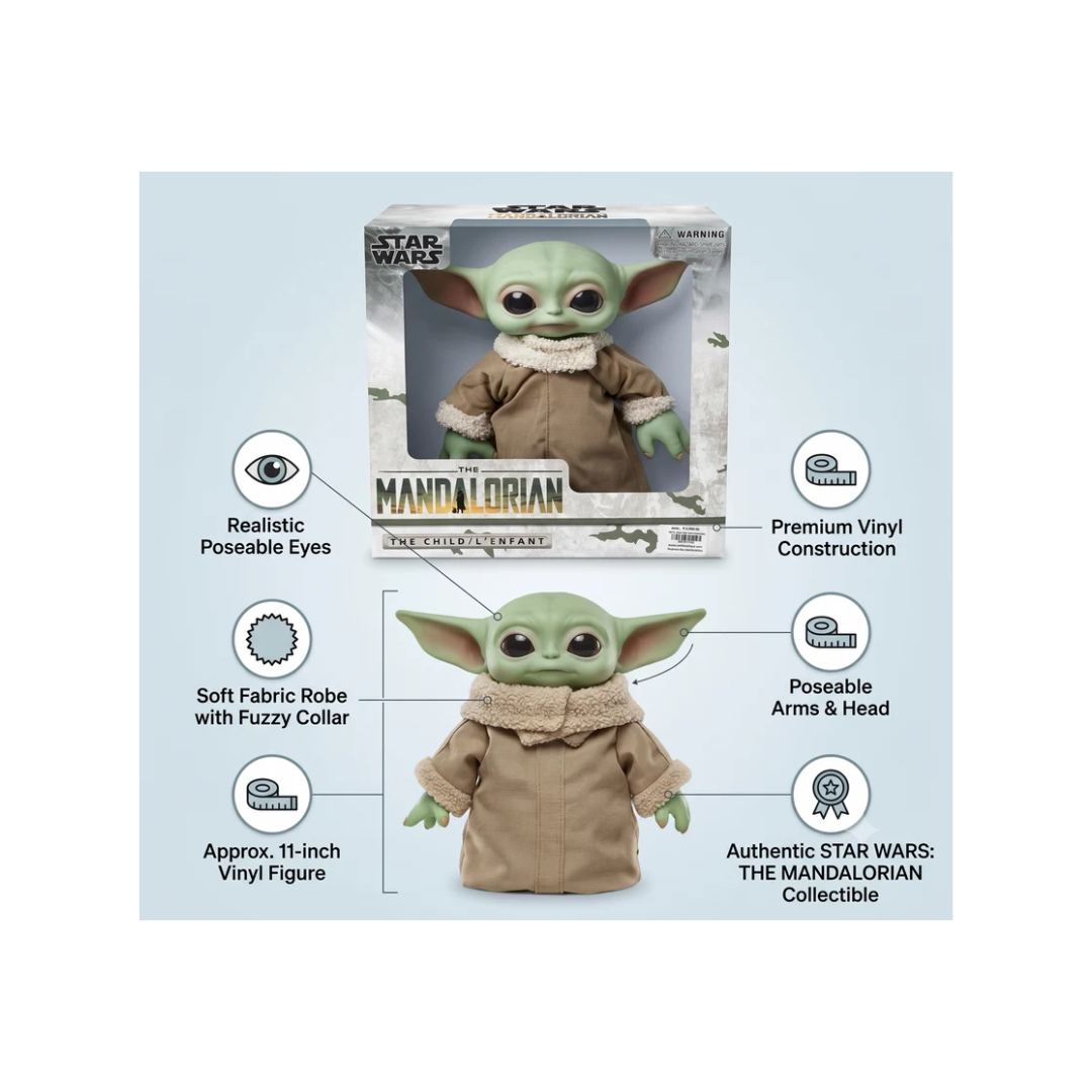 Star Wars The Mandalorian The Child Baby Yoda Collectible Figure