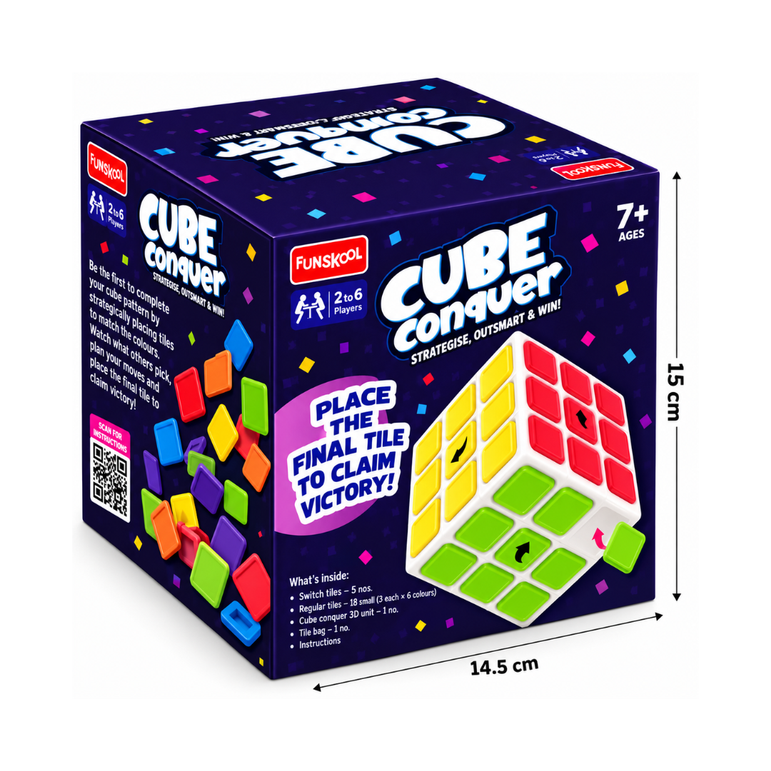 Funskool Cube Conquer Strategic & Mind Challenging Cube Game