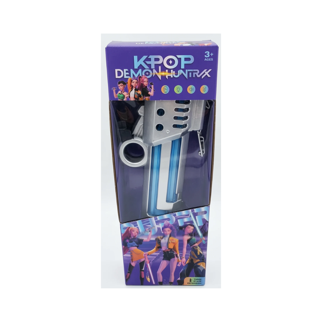 K-Pop Demon Huntrix 3-Stage Expanding Toy Blaster for Kids 3+