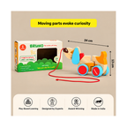 Shumee Wooden Dog Pull Along Toy - Bruno (1 Years+)