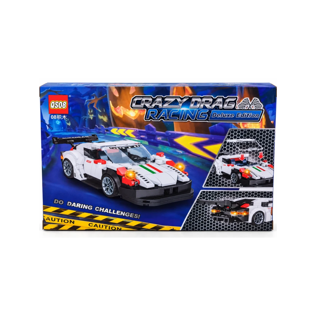 Crazy Drag Racing Deluxe Edition Building Blocks Sports Car – 322+ Pcs