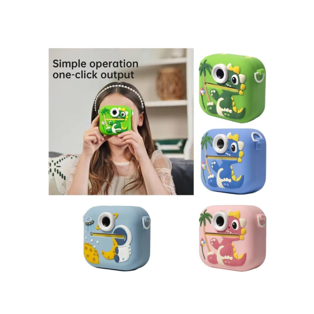 Rainbow Toys Print Camera Dinosaur Shape Instant Photo Printer For Kids assorted Color