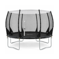Plum Magnitude 12ft Trampoline with 3G Safety Enclosure | Black Outdoor Trampoline