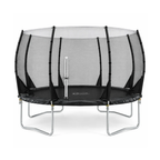 Plum Magnitude 12ft Trampoline with 3G Safety Enclosure | Black Outdoor Trampoline