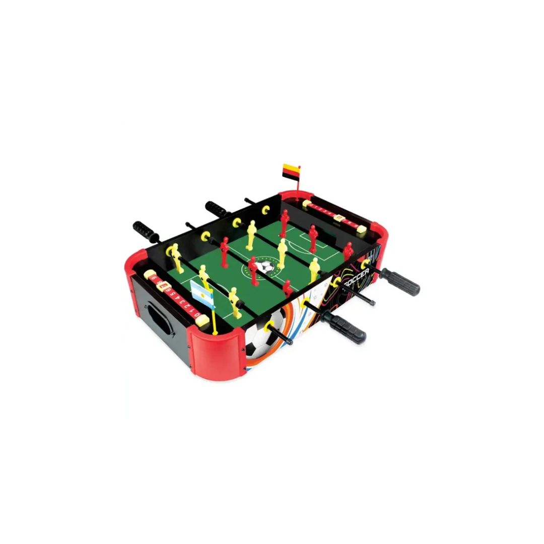 Itoys 2-in-1 Table Top Foosball & Fastest Finger Game for Kids & Family Indoor Football Game