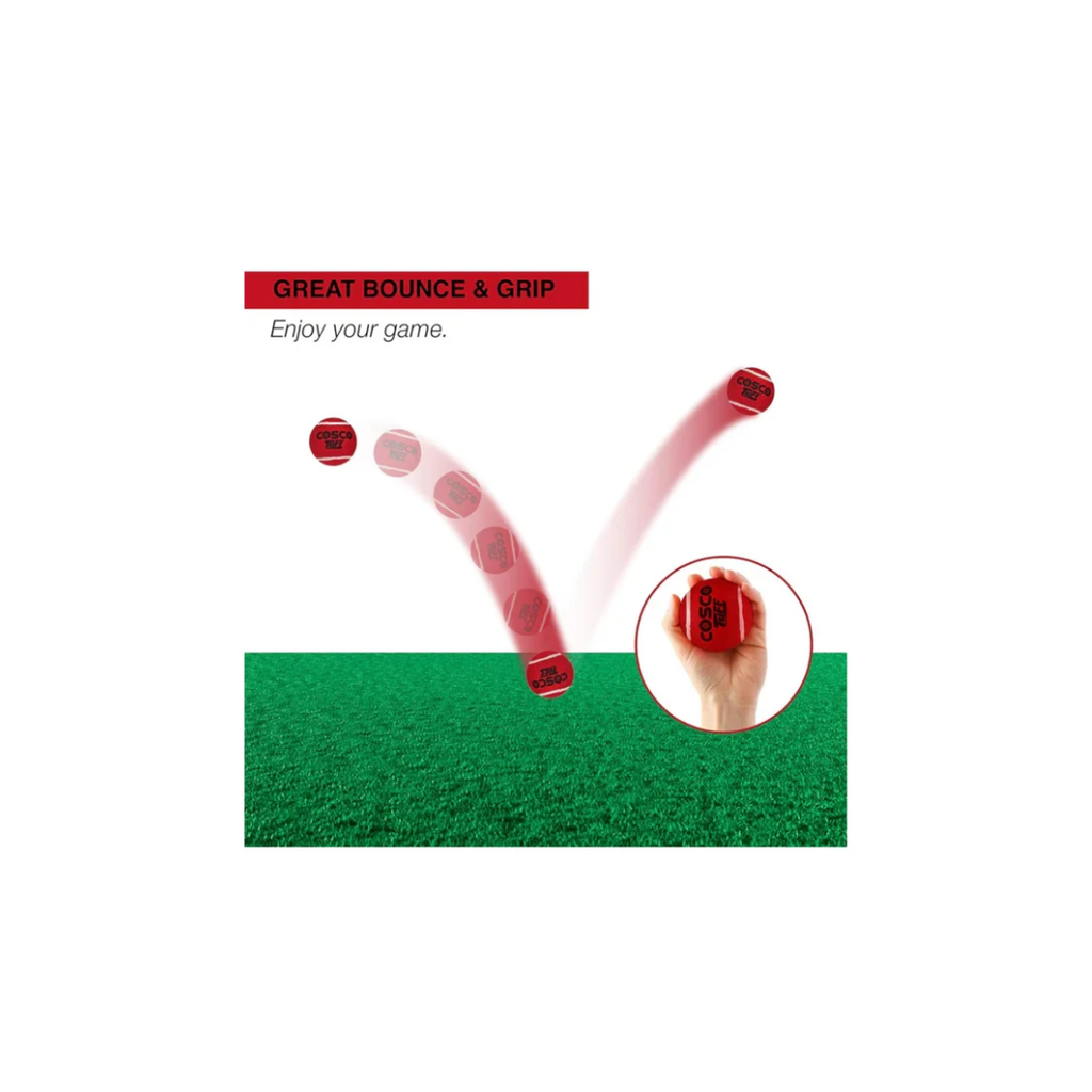 Cosco Cricket Ball Heavy Weight Red pack of 6 Pcs