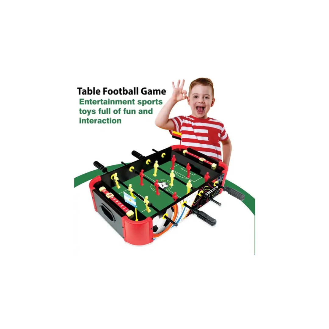 Itoys 2-in-1 Table Top Foosball & Fastest Finger Game for Kids & Family Indoor Football Game
