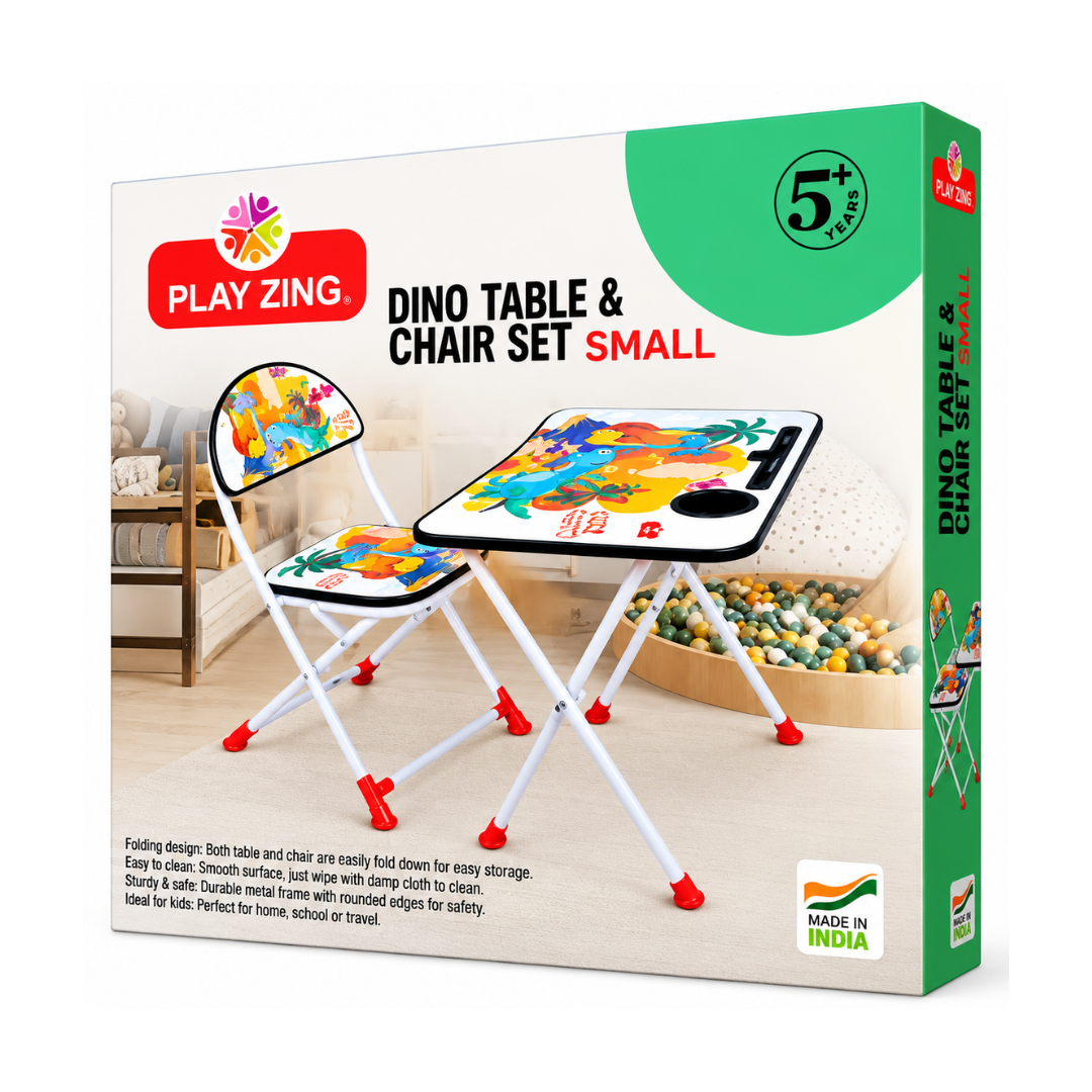 Play Zing  Table and Chair Set Dinosaur