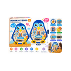 Penguin Busy Board Intelligence Game for Kids Ages 3+ | Montessori Wooden Activity Board with Locks, Gears, Clock & Fine Motor Skill Learning Activities