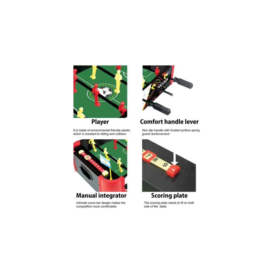 Itoys 2-in-1 Table Top Foosball & Fastest Finger Game for Kids & Family Indoor Football Game