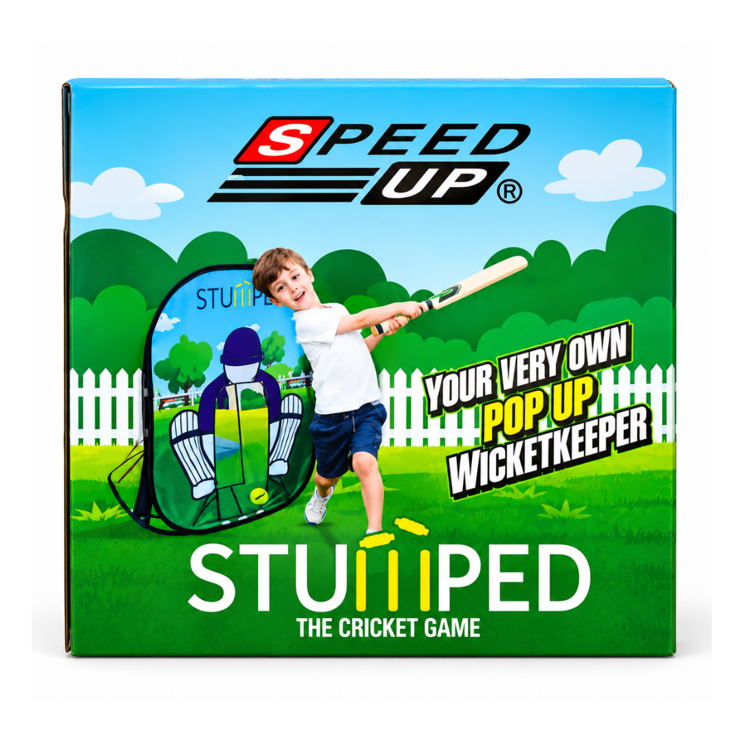 Speedup Foldable Standing Stumped Cricket Game for Kids