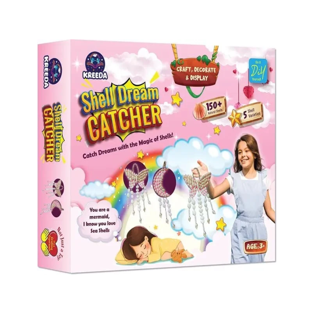 Kreeda DIY Sea Shell Dream Catcher Art & Craft Kit
