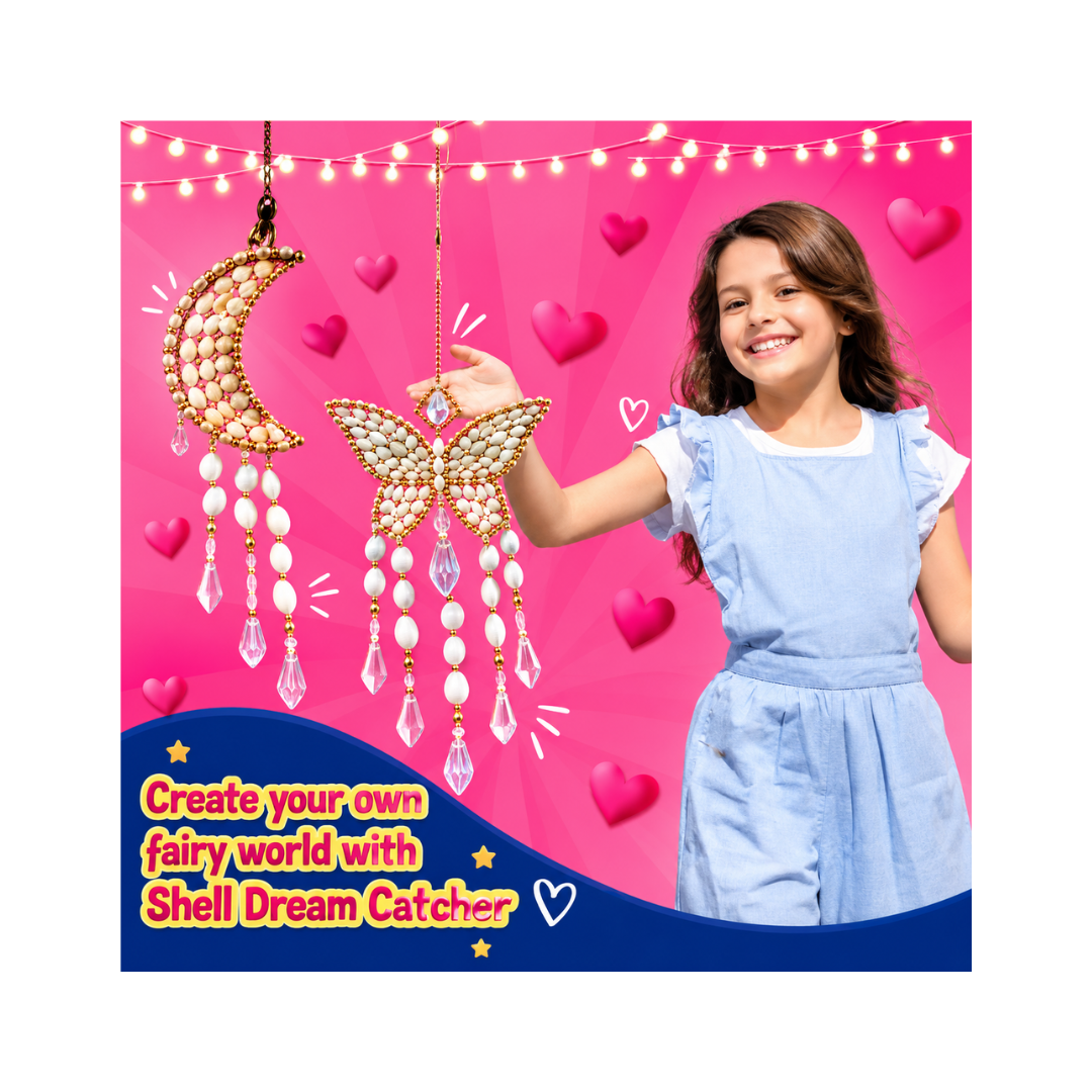 Kreeda DIY Sea Shell Dream Catcher Art & Craft Kit