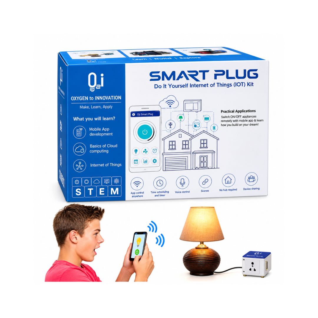 Oxygen To Innovation O2i _Smart plug IOT Do It Yourself ,STEM Home Automation, Coding Kit