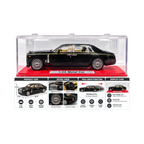 Rolls-Royce Phantom Style 1:24 Scale Metal Die-Cast Model Car – Black | Luxury Collectible Car