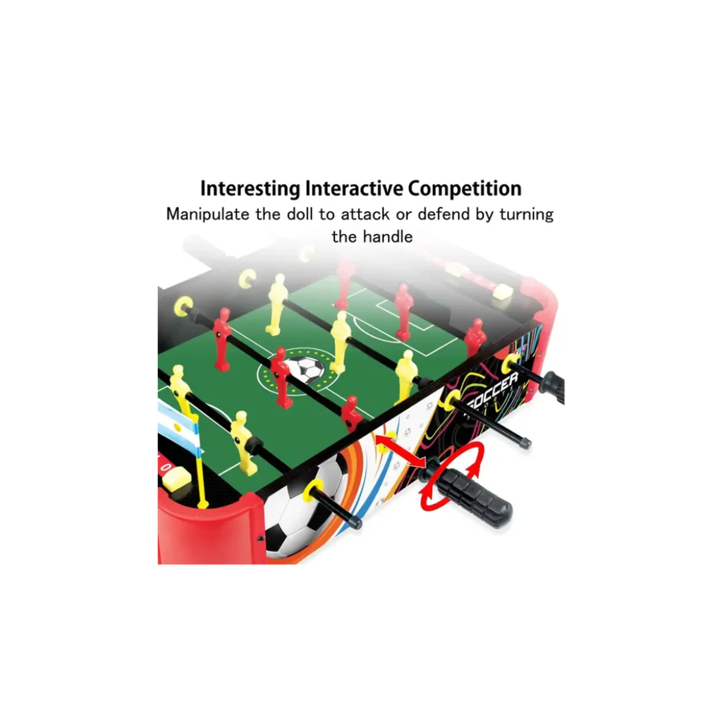 Itoys 2-in-1 Table Top Foosball & Fastest Finger Game for Kids & Family Indoor Football Game