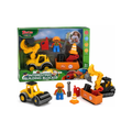 Construction Building Blocks Set with Excavator & Road Roller Vehicles Kids Construction Toy Set