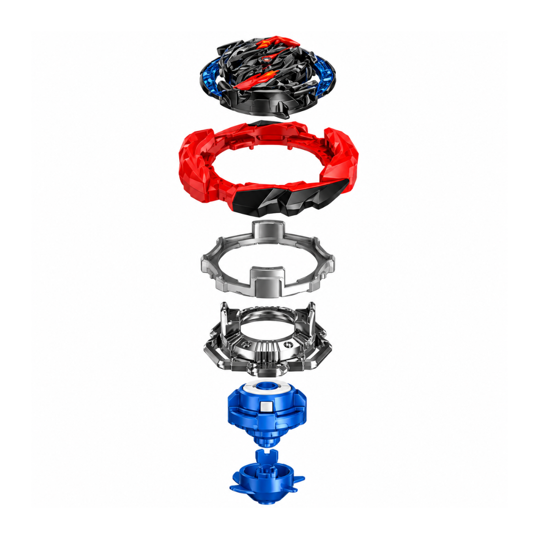 Hasbro Burst QuadDrive Cyclone Roktavor R7 - Stamina/Defense Type - Beyblade Spinning Top