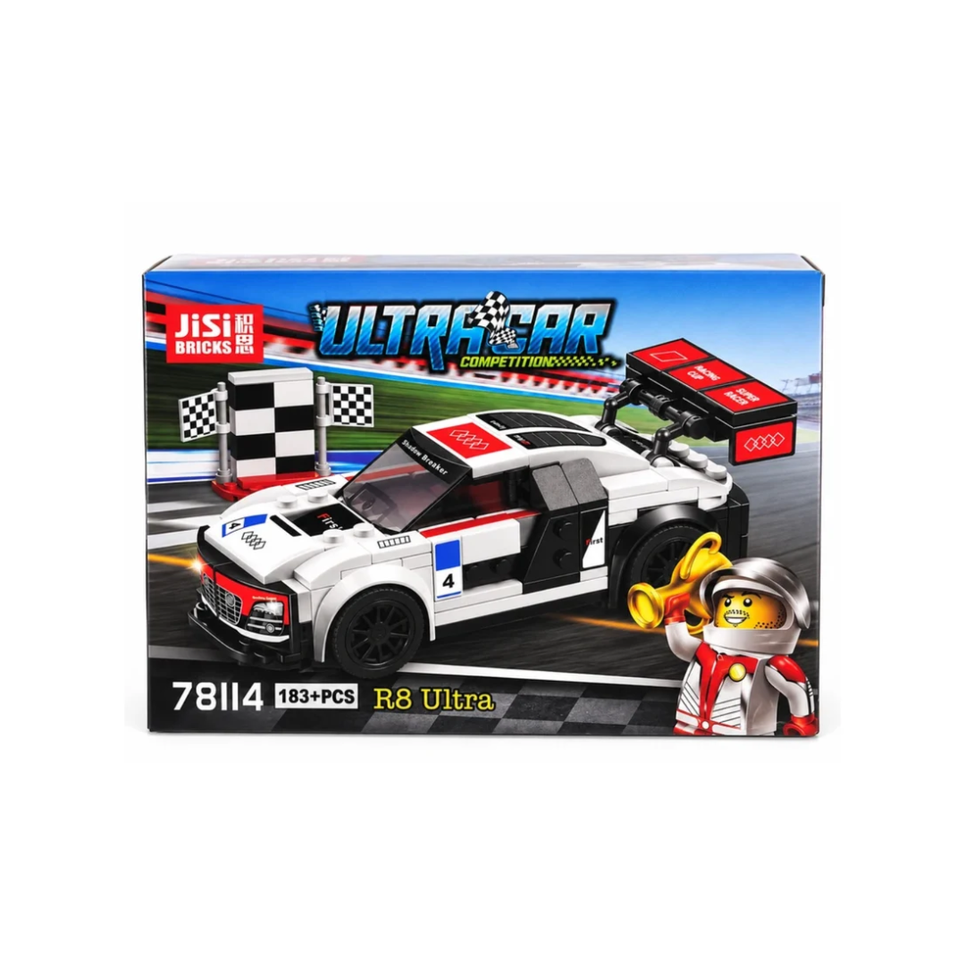 Jisi Bricks Ultra Car R8 Racing Car Building Blocks Set – 183+ Pieces | Model 78114